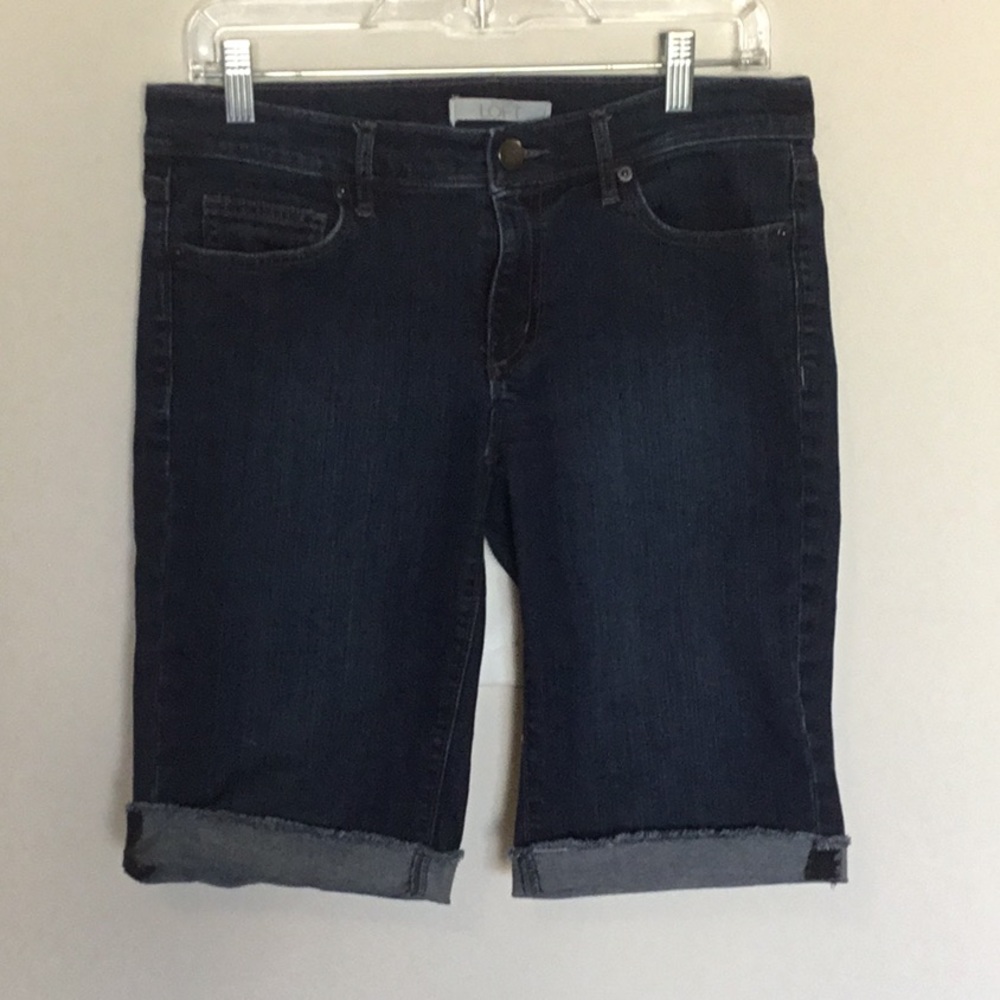 Ann Taylor LOFT denim bermuda shorts